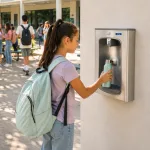 Oasis QUASAR UV LED contactless wall mount water dispenser 3