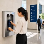 Oasis QUASAR UV LED contactless wall mount water dispenser 8