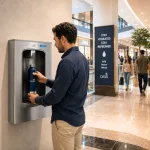 Oasis QUASAR UV LED contactless wall mount water dispenser 9